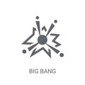 Big bang icon. Trendy Big bang logo concept on white background