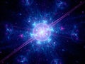 Big bang in space Royalty Free Stock Photo