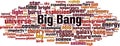 Big Bang word cloud Royalty Free Stock Photo