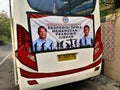 big banner of presidential election campaign