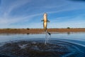 Big Bass Large mouth - Fishing on lake Royalty Free Stock Photo