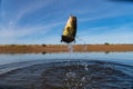 Big Bass Large mouth - Fishing on lake Royalty Free Stock Photo