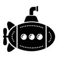 Big bathyscaphe icon, simple style.