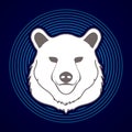 Big bear head graphic