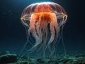 Big beautiful jellyfish - inhabitant of the depths of the ocean Royalty Free Stock Photo
