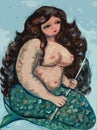 Big beautiful mermaid