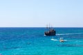 Big beautiful ship in the sea, Cyprus