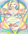 Inner Vision Psychic Eyes Within Painting