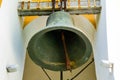 Big bell on the bell tower of church Royalty Free Stock Photo