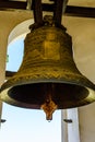 Big bell on the bell tower of church Royalty Free Stock Photo