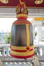 Big bell in buddhist temple in Thailand Royalty Free Stock Photo