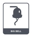 big bell icon in trendy design style. big bell icon isolated on white background. big bell vector icon simple and modern flat Royalty Free Stock Photo