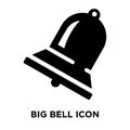 Big Bell icon vector isolated on white background, logo concept Royalty Free Stock Photo