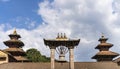 Big Bell Taleju in Patan Durbar Square. Kathmandu, Nepal. Royalty Free Stock Photo