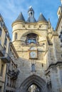 Big Bell tower in the center of Bordeaux city Royalty Free Stock Photo