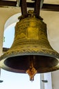 Big bell on the bell tower of church Royalty Free Stock Photo