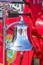 A big bell on a vintage firetruck