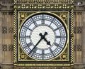 Big Ben clock face close up in London, England Royalty Free Stock Photo