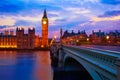 Big Ben Clock Tower London at Thames River Royalty Free Stock Photo