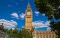 The Big Ben clock tower in London, UK. Royalty Free Stock Photo