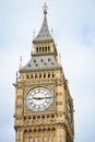 Close-up of the clock face of Big Ben, London. UK Royalty Free Stock Photo