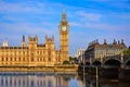 Big Ben Clock Tower and thames river London Royalty Free Stock Photo