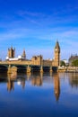 Big Ben Clock Tower and thames river London Royalty Free Stock Photo