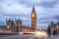 Big Ben in the evening, London, United Kingdom Royalty Free Stock Photo