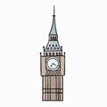 Big Ben, the Great Bell of the clock illustration