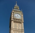 Big Ben great clock tower in London Royalty Free Stock Photo