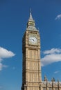 Big Ben great clock tower in London Royalty Free Stock Photo