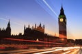 Big Ben and house of parliament at twilight, London Royalty Free Stock Photo