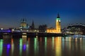 Big Ben and house of parliament at twilight, London Royalty Free Stock Photo