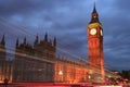 Big Ben and house of parliament at twilight Royalty Free Stock Photo