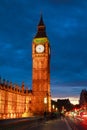 Big Ben and house of parliament at twilight Royalty Free Stock Photo