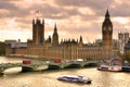 Big Ben and Houses of Parliament, London, UK Royalty Free Stock Photo