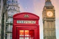 Big Ben and Houses of parliament at twilight Royalty Free Stock Photo