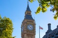 Big Ben and Houses of Parliament. London, UK. View from the River Thames embankment Royalty Free Stock Photo