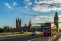 Big Ben, Houses of Parliament and Westminster bridge in London, UK Royalty Free Stock Photo