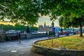 Big Ben, Houses of Parliament and Westminster bridge in London, UK. Royalty Free Stock Photo