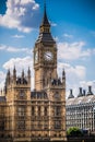 Big Ben, Londyn, UK, Tamiza Royalty Free Stock Photo