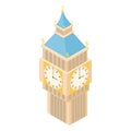 Big Ben icon, cartoon style Royalty Free Stock Photo