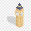 Big Ben isometric icon Royalty Free Stock Photo