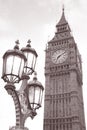 Big Ben and Lamppost, London Royalty Free Stock Photo