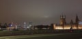 Big ben london bridge england night lights Royalty Free Stock Photo