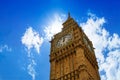 Big Ben London Clock tower in UK Thames Royalty Free Stock Photo