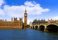 Big Ben London Clock tower in UK Thames Royalty Free Stock Photo