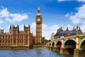 Big Ben London Clock tower in UK Thames Royalty Free Stock Photo