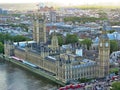 The Big Ben from the London Eye, England Royalty Free Stock Photo