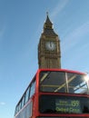 Big Ben and London Red Bus Royalty Free Stock Photo